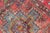 Vintage Caucasian Kazak Rug With Medallions in Coral and Turquoise 4'2 X 6'9 For Sale - Image 10 of 14