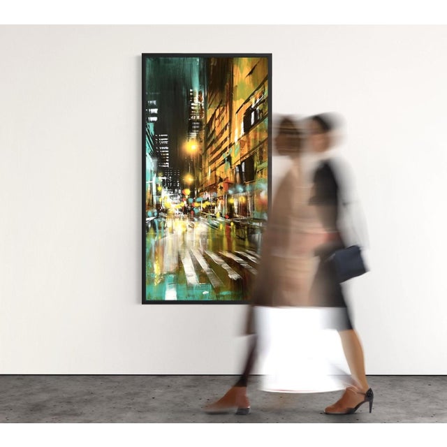 Bianca Prettau, Kyoto Teal, 2026, Cotton, Acrylic and Canvas For Sale - Image 4 of 10