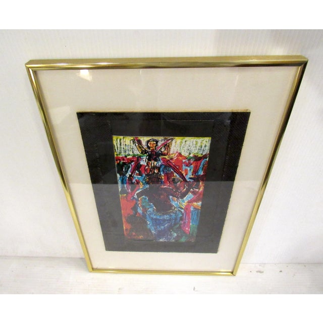 Vintage Framed Dancer Print For Sale - Image 4 of 9