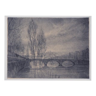 Jean Michel Mathieux-Marie, Pont Louis-Philippe, Paris, Etching For Sale