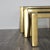 Vintage Hollywood Regency Brass Coffee Tables, 1970s, Set of 3 For Sale - Image 10 of 12