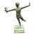 Grand Tour Era Bronze Statuette: "Dancing Satyr" (C. 1660s-1840s) For Sale