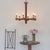 Incredible carved wood chandelier by Charles Dudouyt from France, 1940s. Chandelier with six intricately carved wood arms....