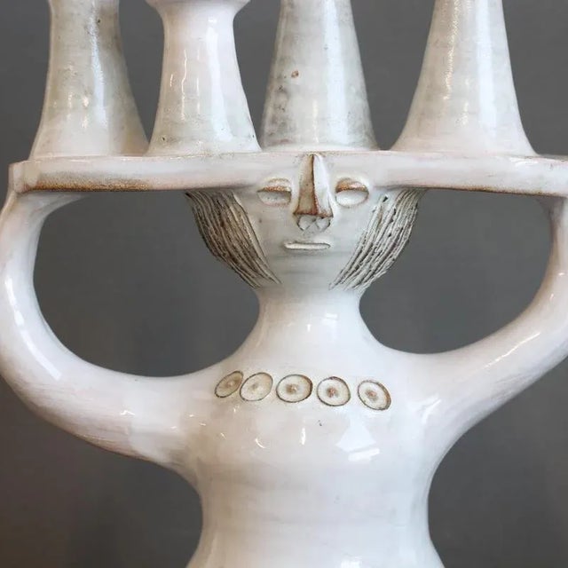 Sculptural Ceramic Pottery Porter Candleholder by Jacques Pouchain for Atelier Dieulefit, 1960s-1970s For Sale - Image 17 of 18
