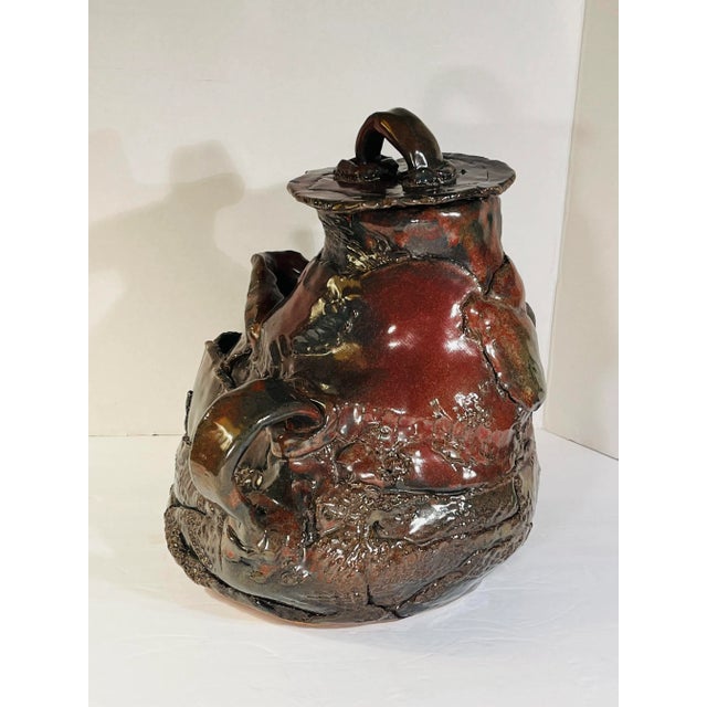 1970s 1970s Brutalist Giant Handcrafted Teapot For Sale - Image 5 of 8