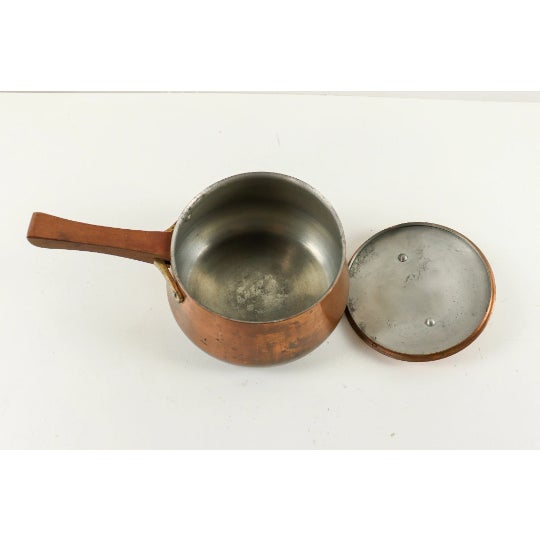 Dansk 1960s Danish Modern Copper Sauce Pan For Sale - Image 4 of 6