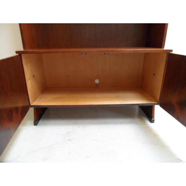 Brown Mid-Century Open Bookcase, 1950s For Sale - Image 8 of 14