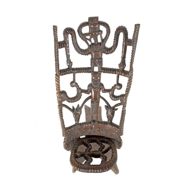 20th Century African Ceremonial Palaver Chair For Sale - Image 5 of 5