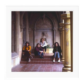 Led Zeppelin Band Members at the Chateau Marmont White Framed Archival Pigment Print For Sale