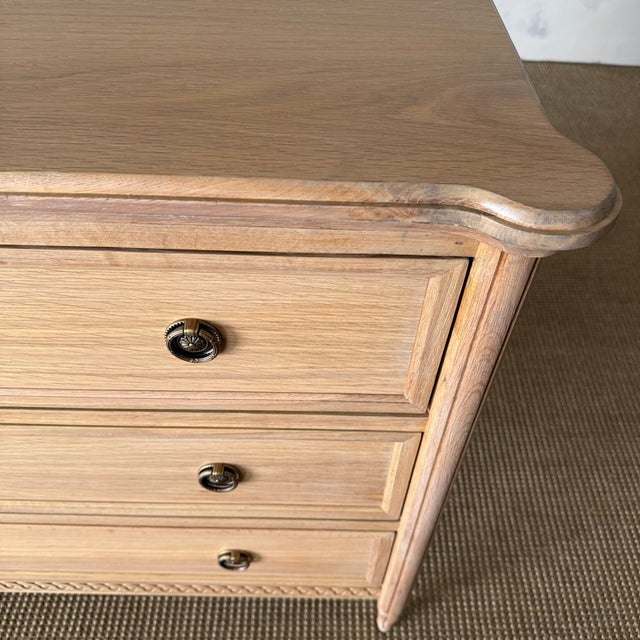 Beige Louis 4 Drawer Commode - White Oak For Sale - Image 8 of 11
