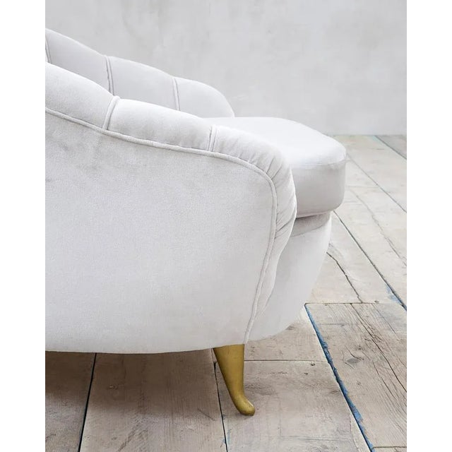 1950s White Fabric Lounge Chairs from Isa Bergamo, 1950s, Set of 2 For Sale - Image 5 of 7