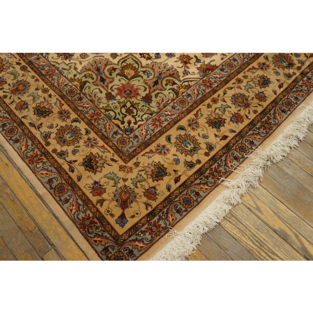Antique Persian Tabriz rug, measures: 8'0" x 10'2".