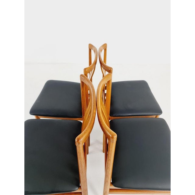 Wood Mid-Century Danish Teak Dining Chairs by Henning Sørensen, 1960s, Set of 4 For Sale - Image 7 of 11
