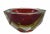 Red Vintage Italian Red and Yellow Faceted Glass Diamond Bowl by Flavio Poli, 1960s For Sale - Image 8 of 8