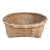 Antique American Splint Oak Round Basket, Late 19th Century For Sale