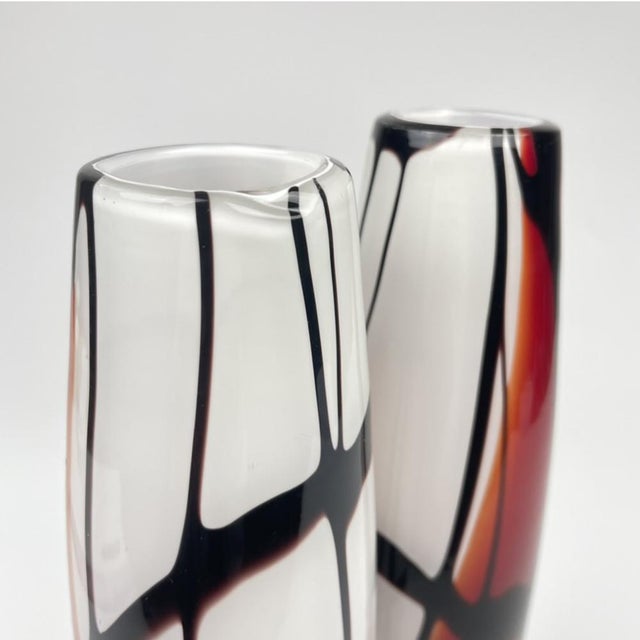 Large Murano Glass Vases from Made Murano Glass, 1980s, Set of 2 For Sale - Image 3 of 5