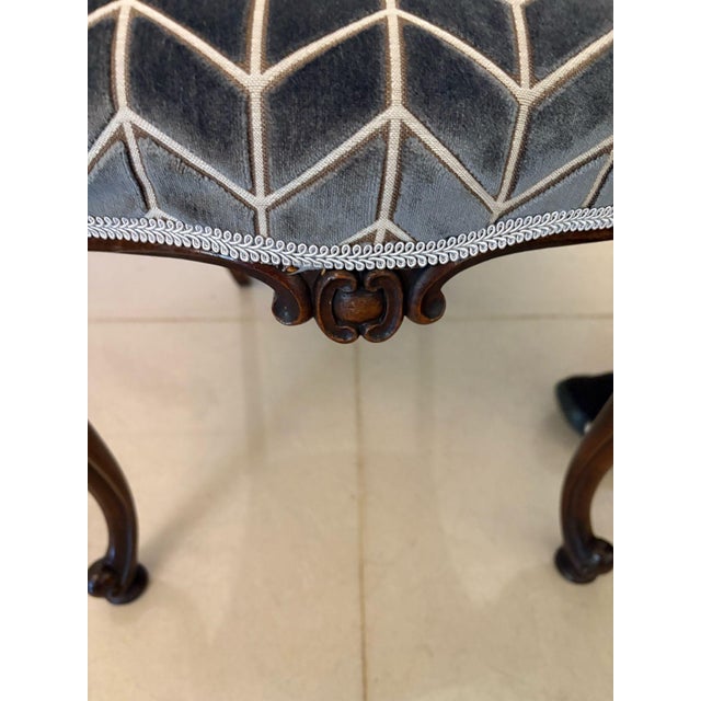 Set of Victorian Carved Rosewood Side Chairs, 1850s For Sale - Image 9 of 14
