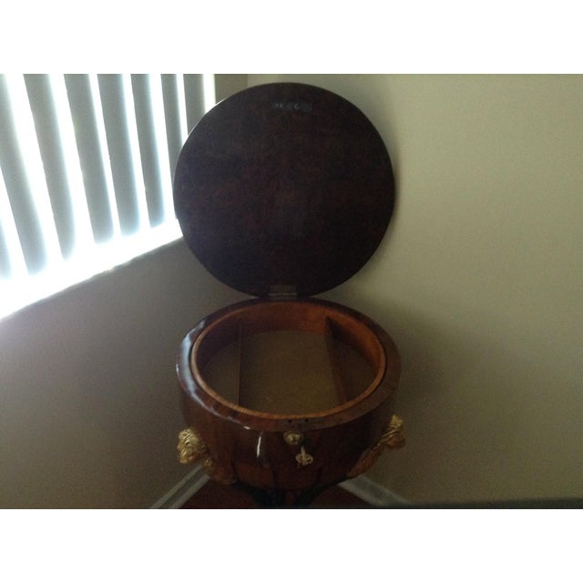 Late 19th Century Vintage Empire Half Globe Side Tables- A Pair For Sale In West Palm - Image 6 of 10