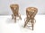 Tito Agnoli Vintage Round Bamboo Stools from Tito Agnoli, 1960s, Set of 2 For Sale - Image 4 of 14