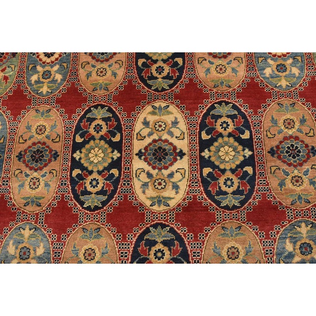 2020s Kazak Rug 9′ X 11’11” Red Wool Traditional Hand-Knotted Oriental Carpet For Sale - Image 5 of 12