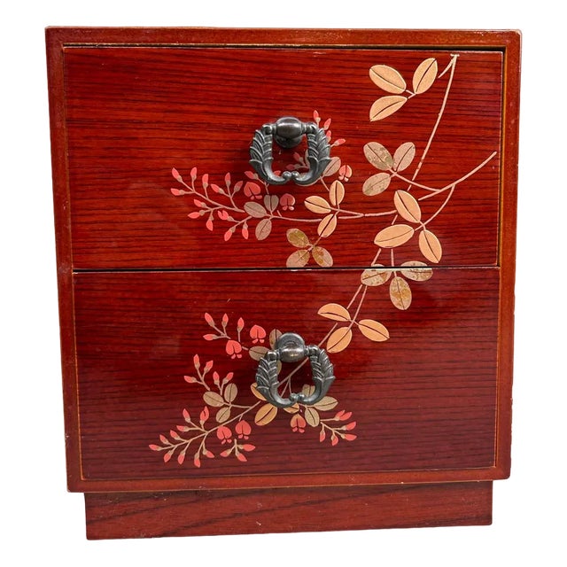 Japanese Haribako Handle Box, 1970s For Sale