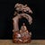 Hand-Carved Boxwood Figure of a Monk Under a Pine Tree For Sale - Image 9 of 9