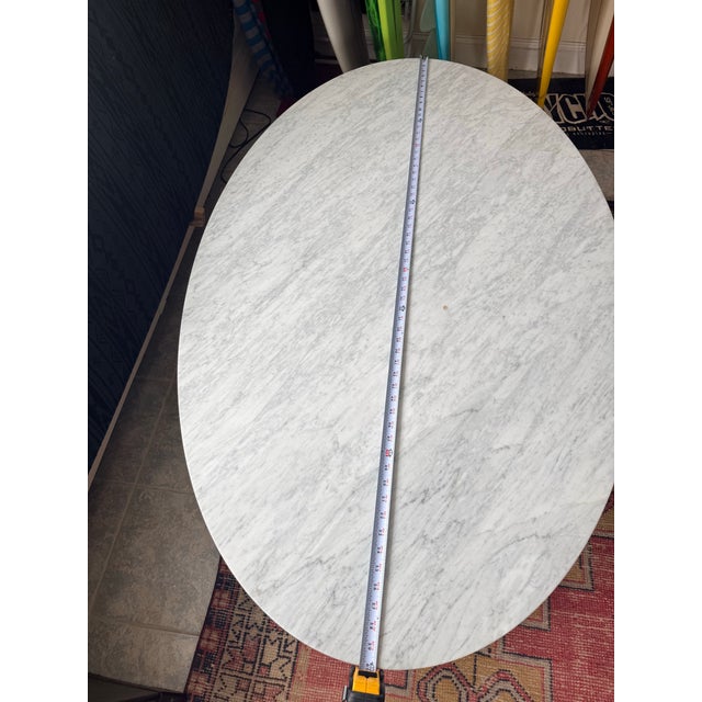Off-white Vintage Marble Coffee Table For Sale - Image 8 of 9
