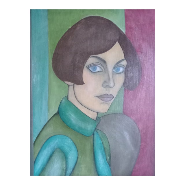 "Beryl" Contemporary Figurative Oil Painting by Christopher Barrow For Sale