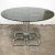 Hollywood Regency Mid-Century Modern Italian Glass Smoked Top Dining Table attributed to Giotto Stoppino, 1970s For Sale - Image 3 of 13
