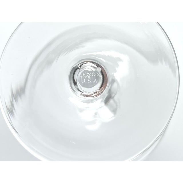 1970s Lenox “Moonspun” Coupe Champagne Glasses - Set of 8 For Sale In Dallas - Image 6 of 6