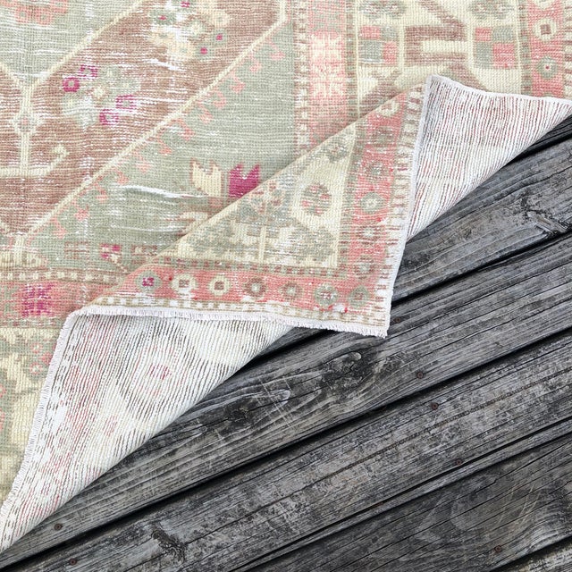Antique Turkish Rug | 6x7 For Sale - Image 9 of 9