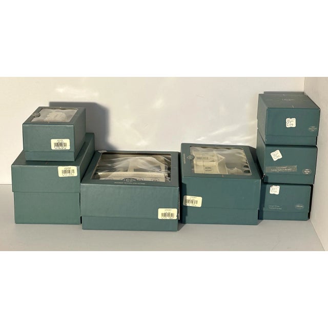 Lenox Holiday Village Porcelain Buildings and Train Cars, Seven-Piece Set For Sale - Image 11 of 12