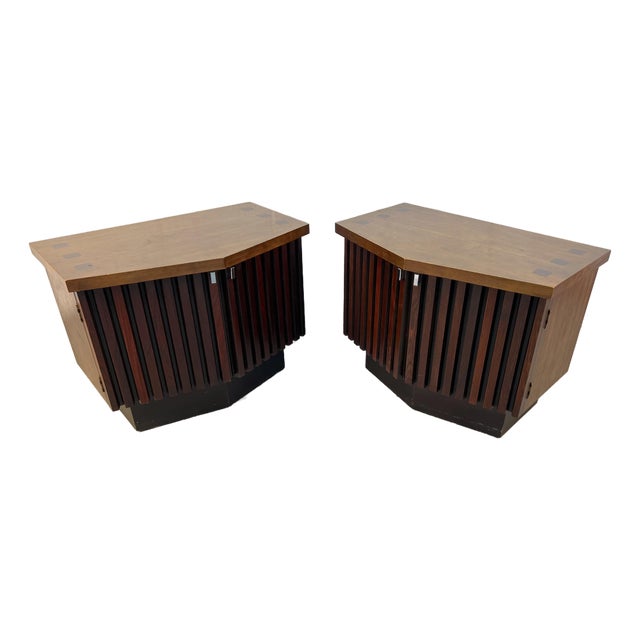 Lane "Tower Suite" Mid-Century Modern Nightstands, Pair For Sale