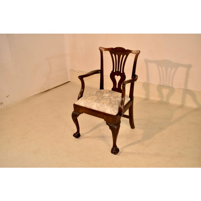 18th Century 18th Century English Mahogany Chippendale Chair For Sale - Image 5 of 13