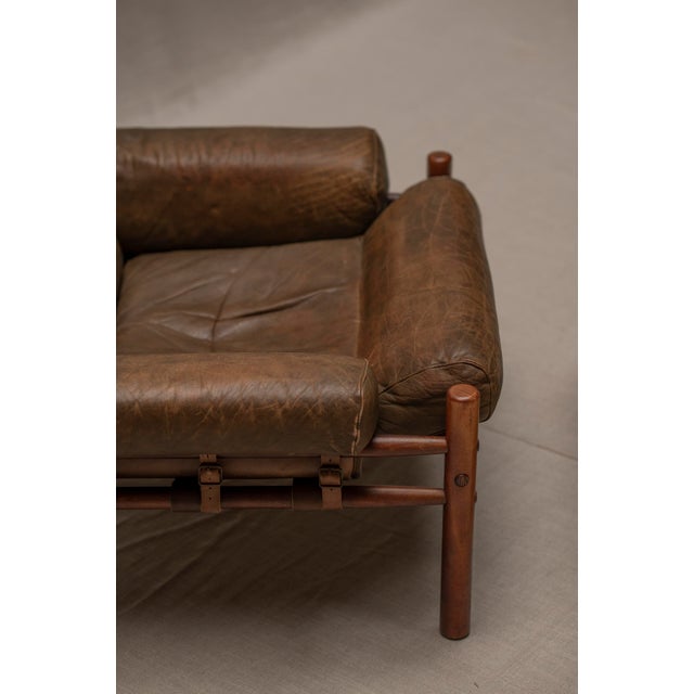 Set of Inca Easy Chair with Ottoman by Arne Norell, 1960s For Sale - Image 13 of 14