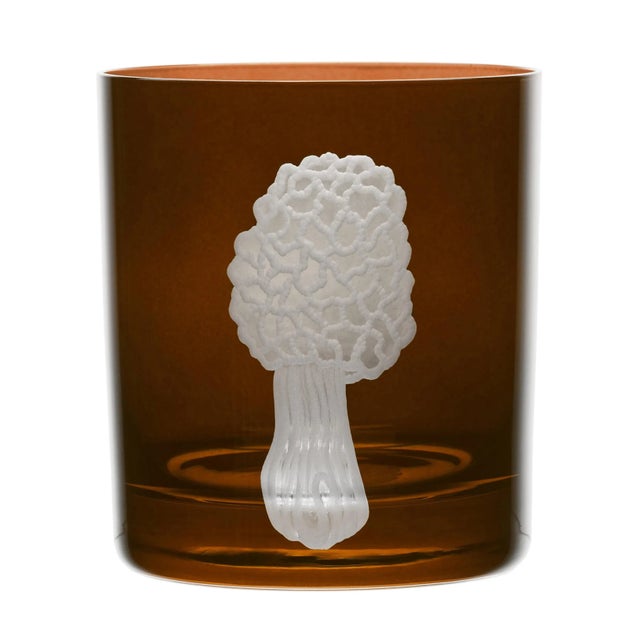 Artel ARTEL Mushrooms Collection Double Old Fashioned Glass in Walnut - Set of 6 For Sale - Image 4 of 7