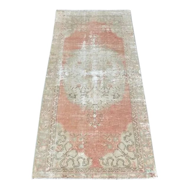 1960s Oushak Vintage Tribal Rug For Sale