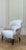 Vintage Reproduction Style Club Chair in Natural Cotton Canvas For Sale - Image 13 of 13