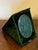 Metal Mark Cross Leather Picture Frame for a Photo With Emerald Green Velvet and Moire Silk From Vienna, Austria For Sale - Image 7 of 16