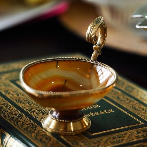Silver Antique French Silver Gilt Mounted Agate Cup, 1800s For Sale - Image 8 of 18