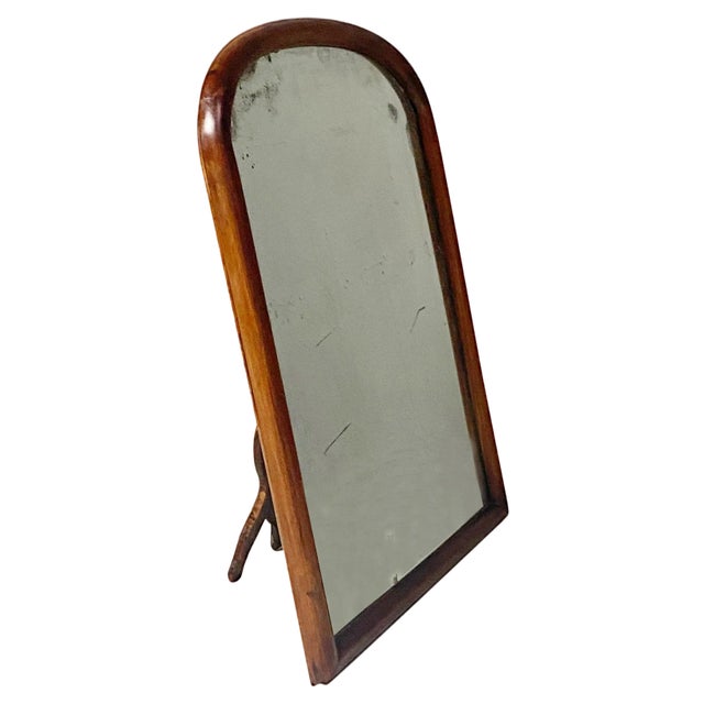 18th Century Italian Wooden Table Mirror with Mercury Glass, 1700s For Sale
