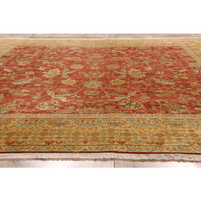 Vintage Egyptian Tabriz Rug, 10'01 X 10'04 For Sale - Image 9 of 10
