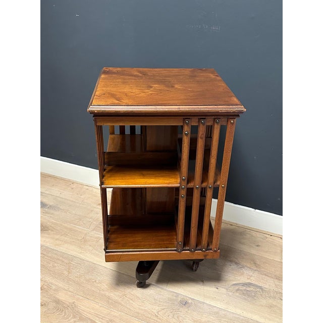 Antique Revolving Bookcase, 1890s For Sale - Image 3 of 13