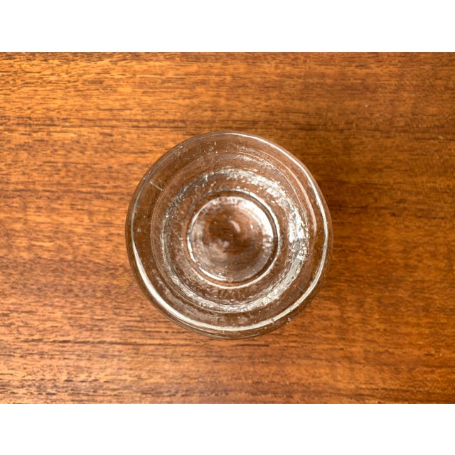 Vintage Scandinavian Ice Glass Candleholders, 1970s, Set of 5 For Sale - Image 4 of 15