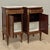 Pair of Antique French Louis XVI Marquetry Marble Top Nightstands ~ End Tables For Sale - Image 15 of 18