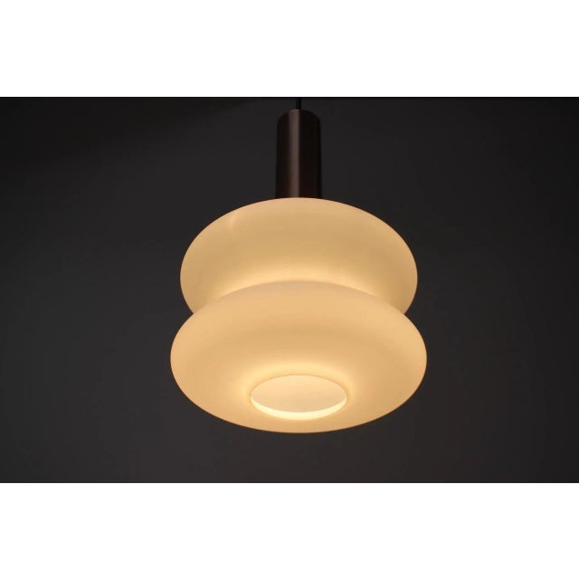 Metal Mid-Century Chandelier by Napako, 1970s For Sale - Image 7 of 9