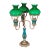 Vintage Three Branch Table Lamp, English, Accent Light, Neoclassical Revival For Sale
