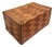 Vintage Marquetry Inlaid Wooden Jewelry Box Geometric Pattern For Sale