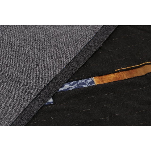 Rug & Kilim’s Contemporary Tapestry With Golden Sunset Accents in Black & Orange For Sale - Image 10 of 10