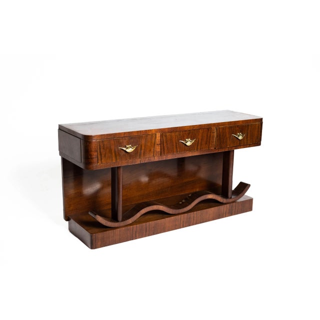Wood Small Venetian Art Deco Sideboard For Sale - Image 7 of 15